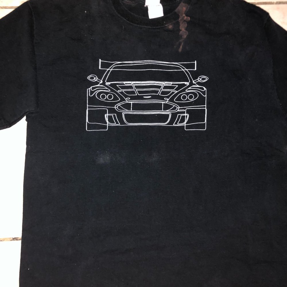 Aston Marting Pokerstars T-Shirt Size XL Black Vintage